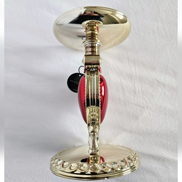 Disney Bath & Body Works Evil Queen Snow White Dagger Heart Candle Holder Gold - Picture 10 of 15